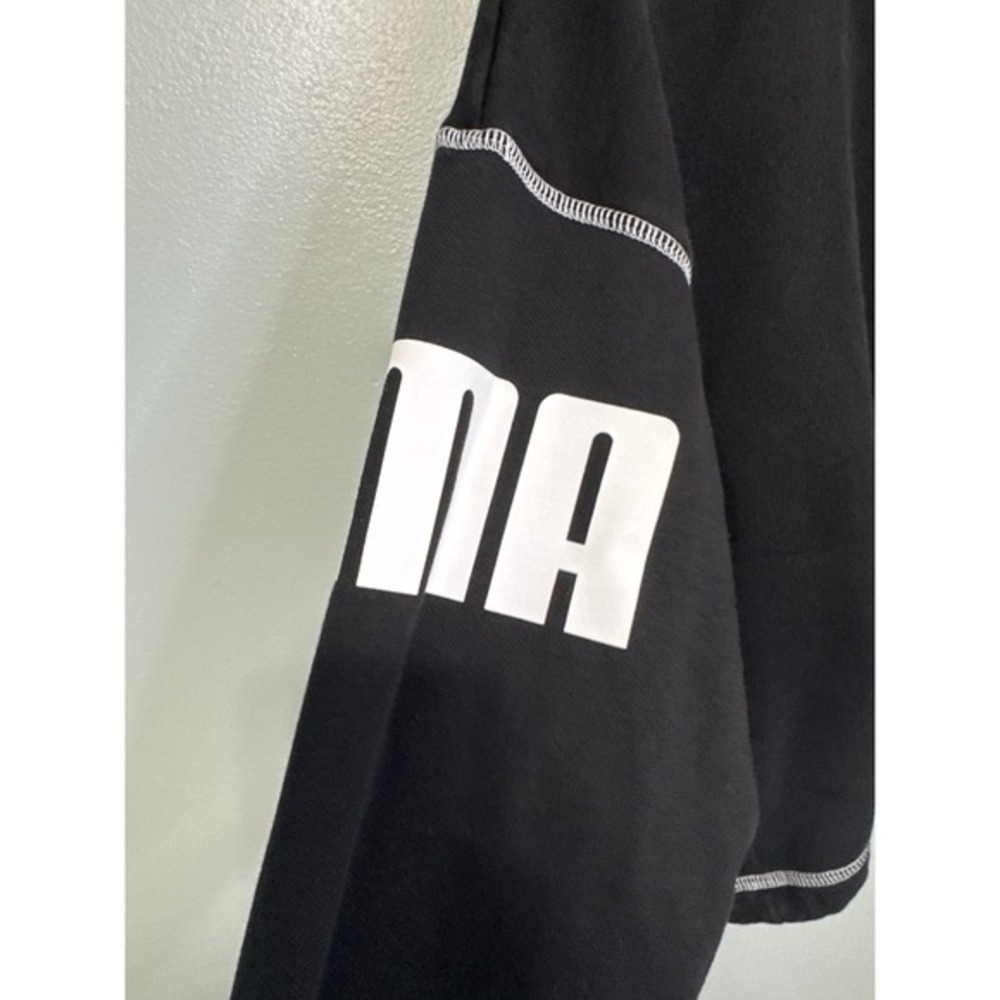 Black Crop Puma Sweatshirt - Picture 2 of 5